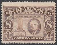 (№1946-434) Марка Гондурас 1946 год "Франклин Д. Рузвельт победы союзников над Японией", Гашеная