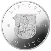 () Монета Литва 2008 год 50 лит ""   AU