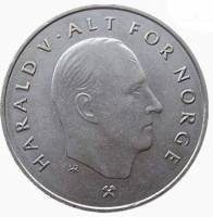 () Монета Норвегия 1992 год 1  ""   Медь-Никель  UNC