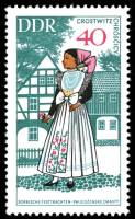 (1968-022) Марка Германия (ГДР) "Кроствиц"    Национальные костюмы II Θ