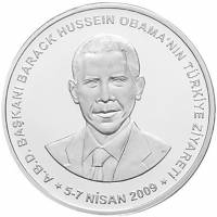 () Монета Турция 2009 год 500  ""   Биметалл (Серебро - Ниобиум)  AU