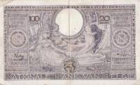 (№1943P-107a.16) Банкнота Бельгия 1943 год "100 Francs"