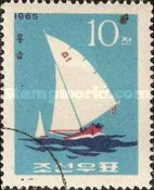 (1965-096) Марка Северная Корея &quot;Класс Дракон&quot;   Яхты III O
