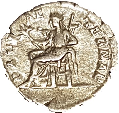 (№ (Пакс-Богиня мира) ) Монета Римская империя 1970 год 1 Denarius (Пакс-Богиня мира)