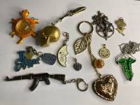 Набор 7 подвесок и 3 брелка