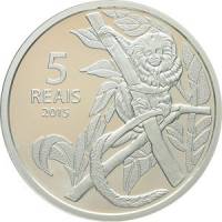  Монета Бразилия 2015 год 50     Биметалл (Серебро - Ниобиум)  UNC