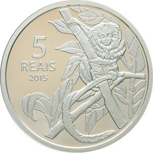  Монета Бразилия 2015 год 50     Биметалл (Серебро - Ниобиум)  UNC