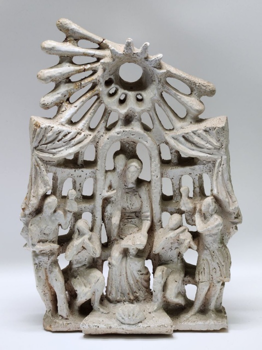 Скульптура интерьерная Театр Музыка керамика (есть склейка)