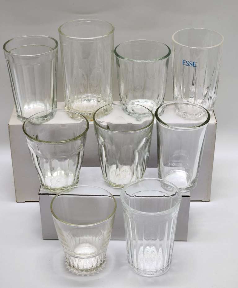 Стаканы 9 штук стекло разные