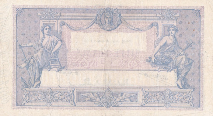 (№1925P-67j.3) Банкнота Франция 1925 год &quot;1,000 Francs&quot; (Подписи: J)