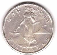 (№1907km172) Монета Филиппины 1907 год 1 Peso (Один)
