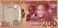 (2015) Банкнота Лесото 2015 год 200 малоти "Правители "   UNC