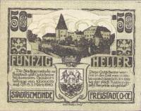 (№1920) Банкнота Австрия 1920 год "50 Heller"