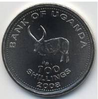 (№2007km67a) Монета Уганда 2007 год 100 Shillings