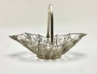 Конфетница плетеная металл скань с ручкой СССР