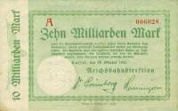 (№1923P-S1163) Банкнота Германия 1923 год "10,000,000,000 Mark"