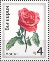 (1970-031) Марка Болгария "Садовая роза"   Розы III Θ