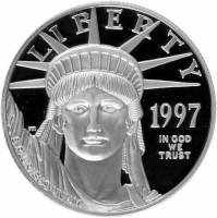 (1997w) Монета США 1997 год 100 долларов    PROOF