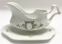 Соусник Кузнецов начало 20 века фарфор 