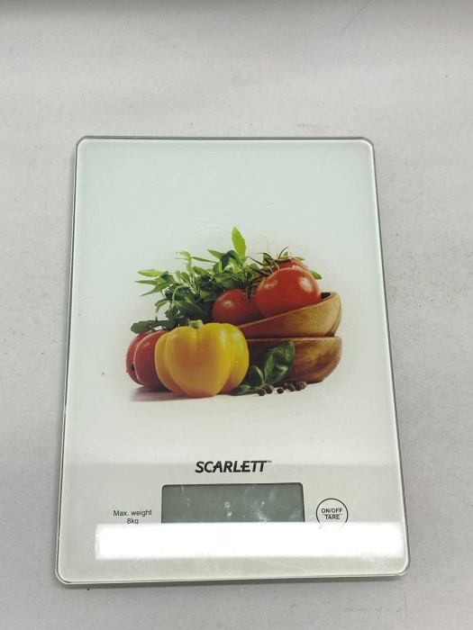 Весы кухонные Scarlet рабочие (состояние на фото)