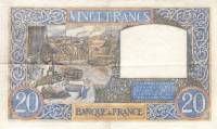 (№1940P-92a.2) Банкнота Франция 1940 год "20 Francs"
