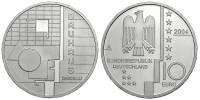 (2004A) Монета Германия (ФРГ) 2004 год 10 евро "Баухаус"  Серебро Ag 925  UNC