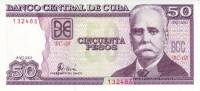 Банкнота Куба 2001 год 50 песо Каликсто Гарсиа-и-Иньигес   UNC