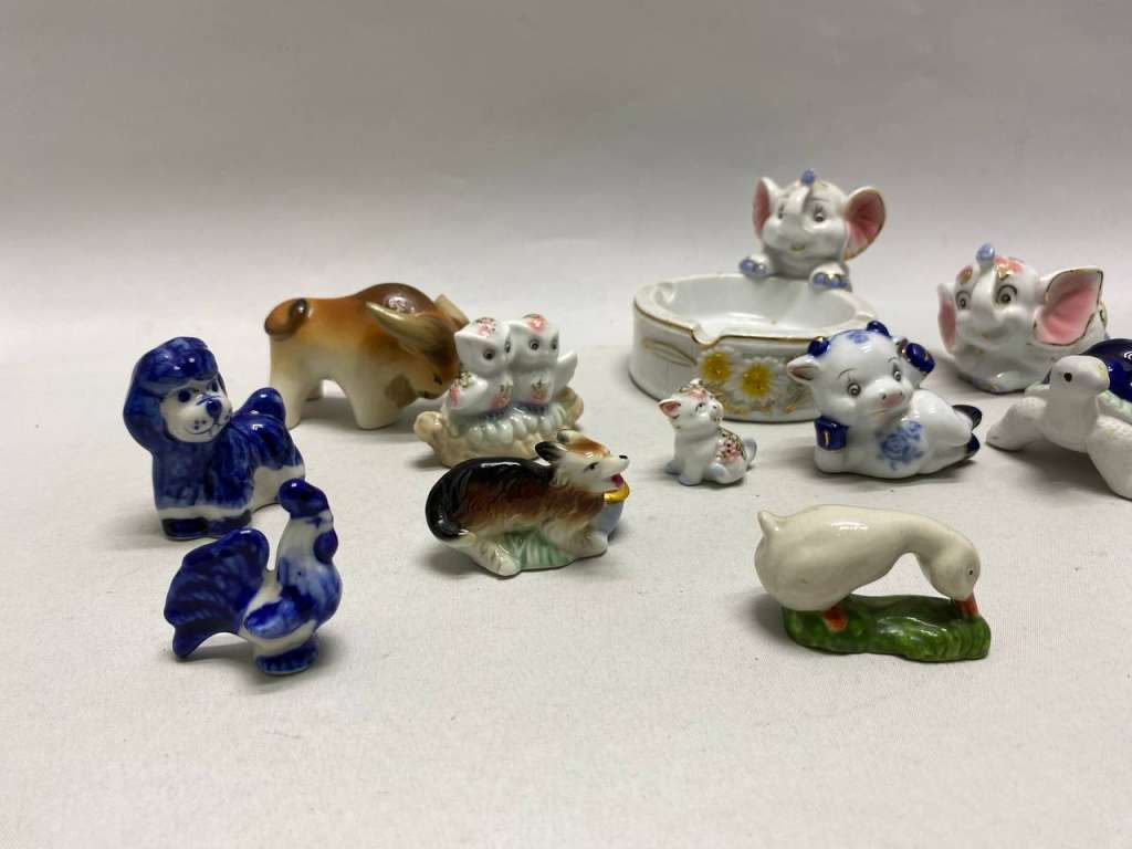 Сувенирные фигурки керамика 12 шт