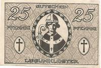 (№1920) Банкнота Германия 1920 год "25 Pfennig"