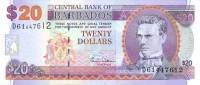 (№2006P-63 B) Банкнота Барбадос 2006 год "20 Dollars"