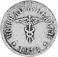 (№1913km6 (Чеканки Лепрозорий)) Монета Филиппины 1913 год 5 Centavos (Чеканки Лепрозорий)