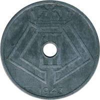 (№1942km132) Монета Бельгия 1942 год 25 Centimes (Belgieuml)