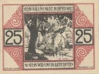 (№1920) Банкнота Германия 1920 год "25 Pfennig"