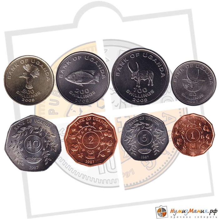  Монета Уганда 1987 год     UNC