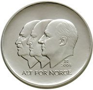 () Монета Норвегия 2005 год 100  ""   Биметалл (Серебро - Ниобиум)  UNC