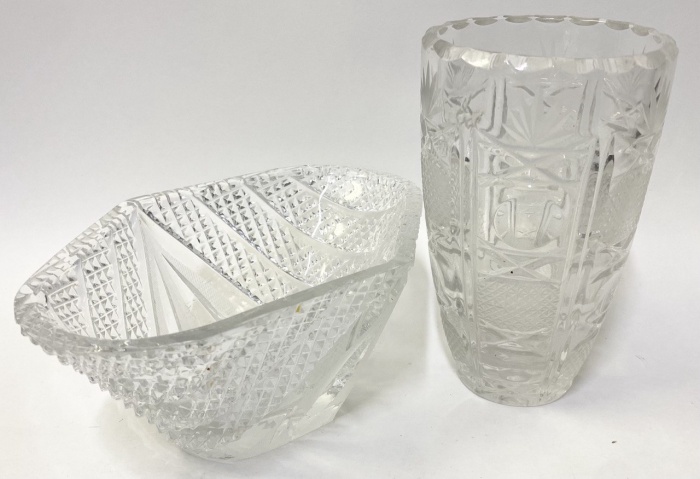 Салатник + ваза хрусталь СССР 