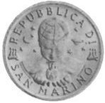 () Монета Сан-Марино 1998 год 100  ""   Никель  UNC