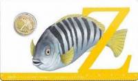 (2017) Монета Австралия 2017 год 1 доллар "Алфавит. Буква Z. Рыба-зебра"  Бронза  Буклет