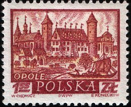 (1960-065) Марка Польша &quot;Ополе&quot; , III Θ