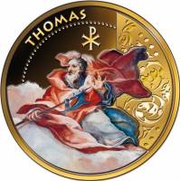 (№2012) Монета Фиджи 2012 год 1 Dollar (Апостол Фома.)