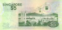 (№1976P-10) Банкнота Сингапур 1976 год "5 Dollars"