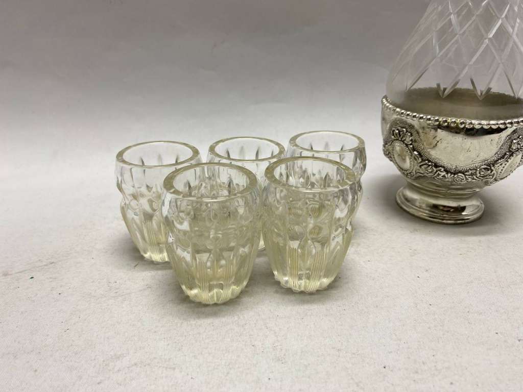 Графин + 5 стопок, стекло