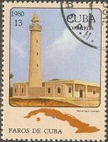 (1980-066) Марка Куба "Джагуа, Сьенфуэгос"    Маяки III O