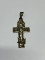 Крестик правславный серебро 925 пр, 4,5 см