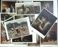 Набор открыток "Живопись. ИЗОГИЗ. Гос. Русский музей", 16  шт., 50-е г.