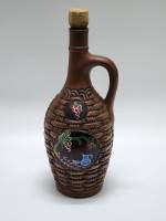 Кувшин для вина глиняный с пробкой