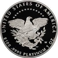 (2005w) Монета США 2005 год 100 долларов    PROOF