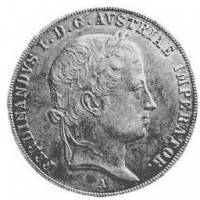 (№1835km2239) Монета Австрия 1835 год 1 Thaler