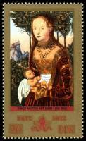 (1972-044) Марка Германия (ГДР) "Девушка "    Лукас Кранах 500 лет III Θ