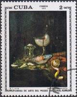 (1973-011) Марка Куба "Натюрморт"    Музей в Гаване III Θ